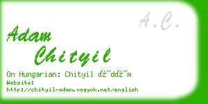 adam chityil business card